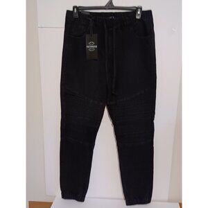 Victorious Men's Drop Crotch Jogger Pants Denim Jeans 34X31 X-Large JG873